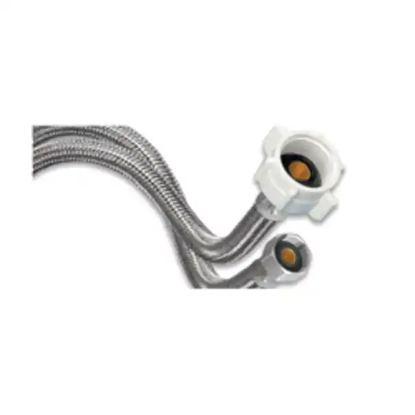 Brasscraft B1-48DWSD Speedi Plumb PLUS Flexible Braided Polymer Dishwasher Connector 3/8 Comp x SureConnect With 3/8 MIP x SureConnect Fitting 48 Length * CLEARANCE *