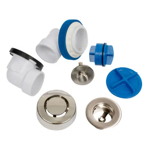 OATEY P9960BNPS True Blue PVC Bath Waste Half Kit with Uni-Lift Stopper & Test Kit Brushed Nickel * CLEARANCE *