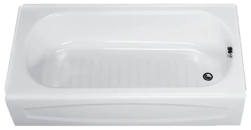 AMERICAN STANDARD 0255.212.020 New Salem Bathtub Recessed Enameled Steel With Integral Apron 5 x 30 x 14.25 Left Hand Outlet * CLEARANCE *