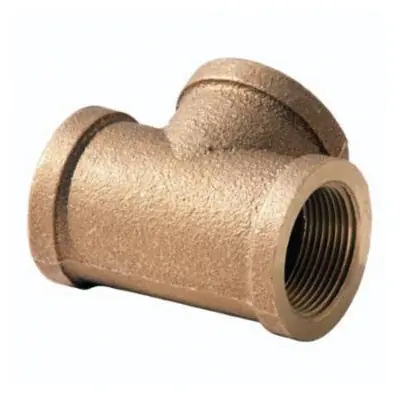 MERIT XNL106-24 XNL106 Series Brass Straight Tee Import Lead-Free 125 LB Threaded 1 1/2 * CLEARANCE *