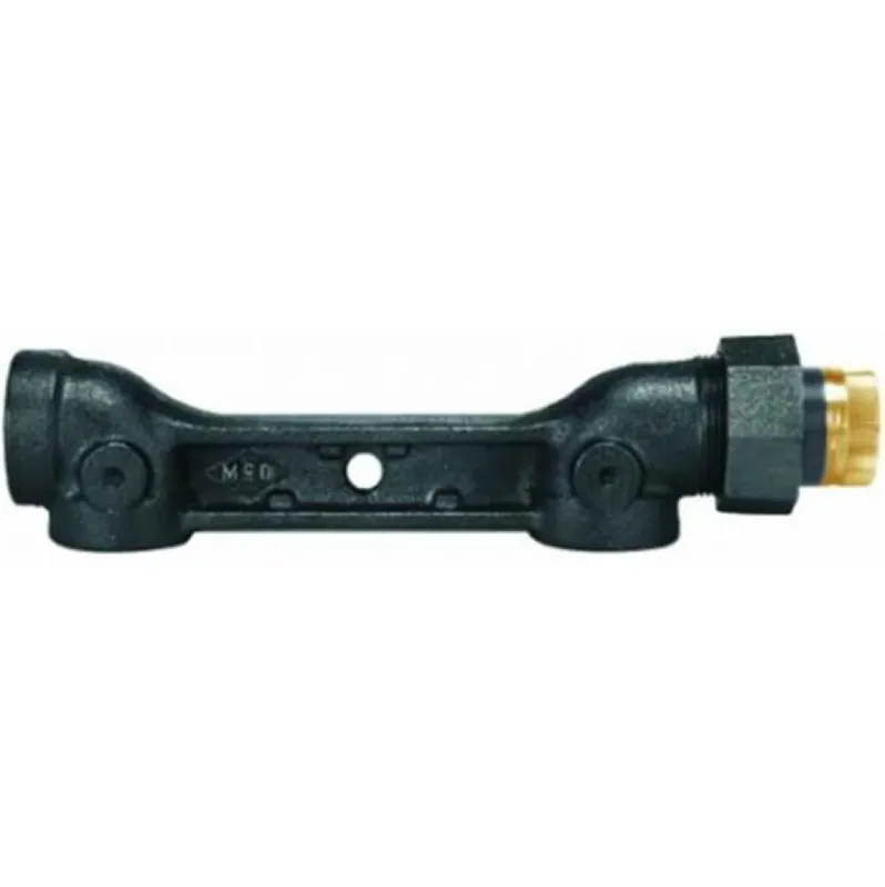 A Y MCDONALD 6600-FCA Cast Iron Meter Bar Horizontal Inlet & Outlet 1 x 1 x 3/4