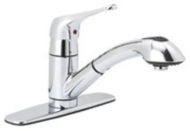 Matco Norca P4B-153C One Handle Pull-Out Kitchen Faucet With Optional Deckplate 1 or 3 Hole Installation P4B-153C * CLEARANCE *