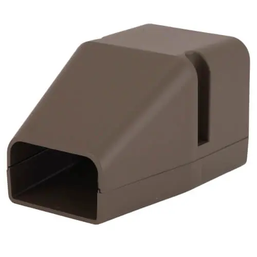 DIVERSITECH 230-DE3B SpeediChannel Lineset Cover Duct End 3 Brown * CLEARANCE *