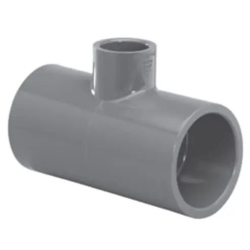 Charlotte 801-168 PVC (Schedule 80) 8400 Series Reducing Tee, S x S x S, 1-1/4 x 1-1/4 x 1 * CLEARANCE *