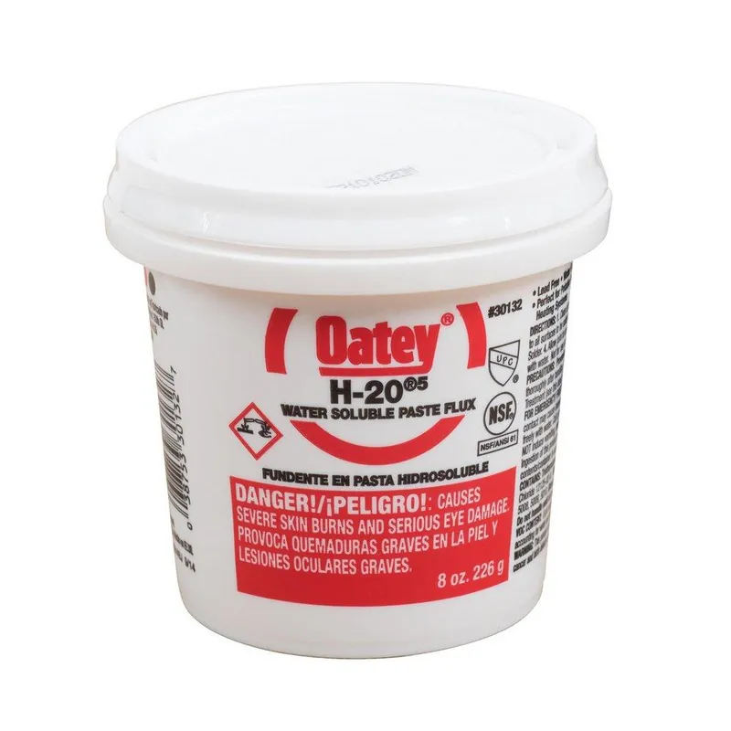 OATEY 30132 H-20 5 Solder Paste Flux Water Soluble 8 oz. * CLEARANCE *