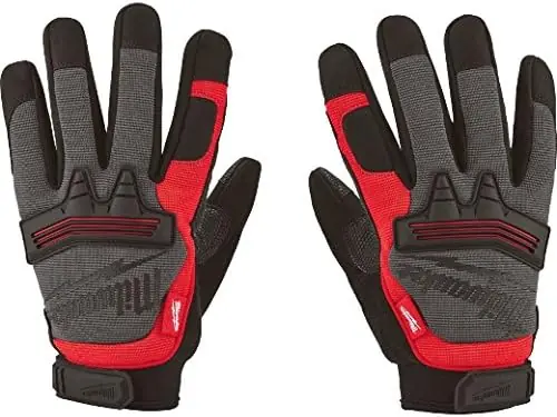 Milwaukee 48-22-8731 Demolition Work Gloves With Built-In Terry Cloth Sweat Wipe & Smartswipe Knuckle (For Touch Screen Use) * CLEARANCE *