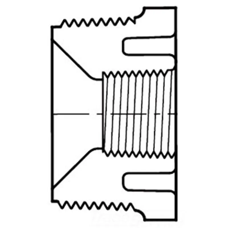 SPEARS 839-072 PVC Schedule 80 Flush Style Reducer Bushing MPT x FPT 1/2 x 1/4 * CLEARANCE *