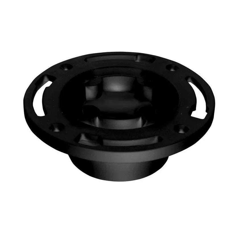 OATEY 43556 ABS Closet Flange, Level-Fit, With Plastic Ring, With Test Cap, 3 or 4 * CLEARANCE *