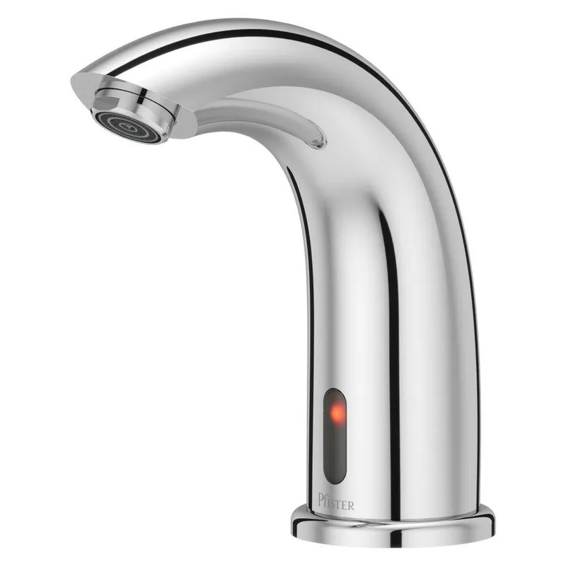 PFISTER LG42-ELTC Electric Commercial Touchless Bathroom Faucet, With React Touch-Free Technology, 0.5 GPM, 1-Hole or 3-Hole Installation * CLEARANCE *