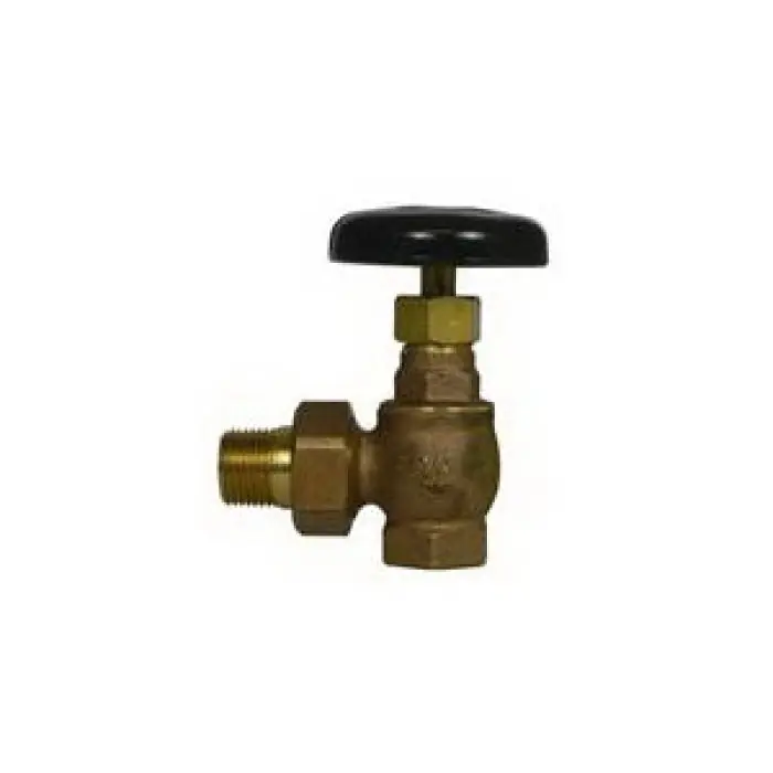 A Y MCDONALD 4420-054 4431T Series Steam Angle Radiator Valve, FNPT x MNPT Union, 3/4 * CLEARANCE *
