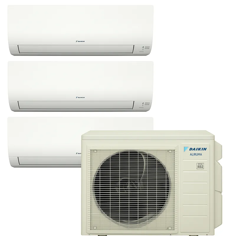 Daikin 4MXM36AVJU9 48,000 BTU 3-Zone Multi-Port Heat Pump - 9k 9k 18k - R32