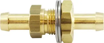 MIDLAND 46541 3/8 HB X HB Bulkhead Fitting
