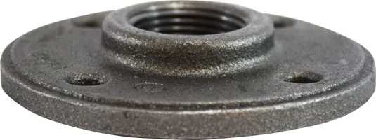 Midland 65693 3/4 Black Round Floor Flange