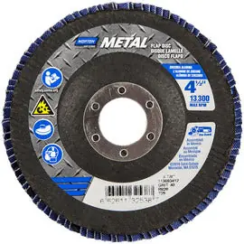 Norton Co. 66261132538 Metal Zirconia Alumina Extra Coarse Grit Center Mount Fiberglass Conical Flap Disc