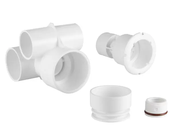 Waterway Plastics 229-1010 Jet Body Assembly WW Mini Stream Gunite 1-1/2s W2s Tee