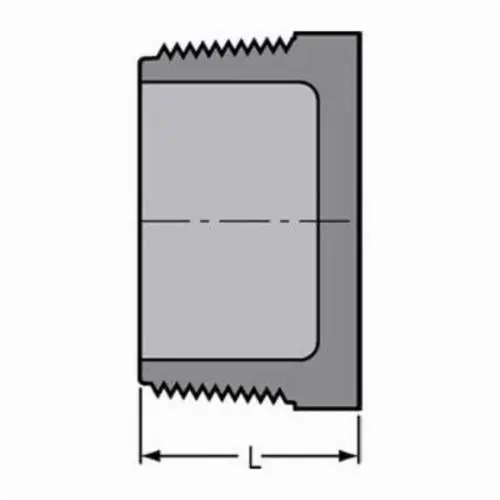 Spears 850-040C 4 CPVC Plug MPT SCH80