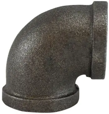 MIDLAND 65103 1/2 Black Elbow 150# Malleable Fitting