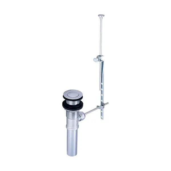 Central Brass 5413 Brass Pop-Up Drain Assembly Less Guide With Over-Flow Drain