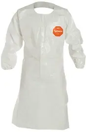 DuPont D14249638 Tychem 4000 Long Sleeved Apron with Elastic Wrists XL