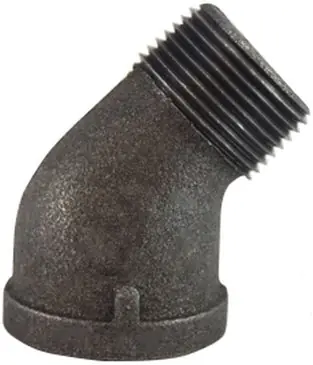 Midland 65205 45 Street Elbow Black Iron