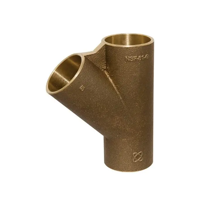Copper Fitting B34545L Wye 1 CXCXC 45 Degree Low Lead 749-LF