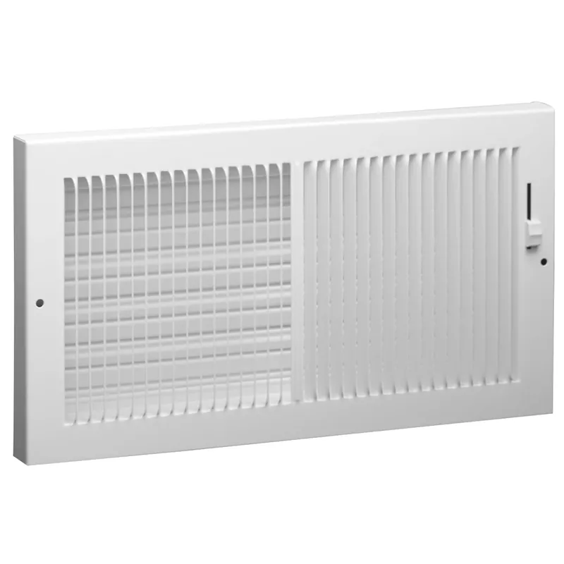 HART & COOLEY 010881 664 Series Steel Baseboard Register With Multi-Shutter Damper 10 x 6