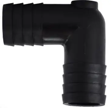 Midland 33396B 3/4 Black Poly HB Union Elbow