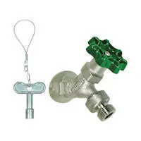 Prier C-355NP-75 Anti-Siphon Angle Sill Faucet With Integral P-002 Vacuum Breaker, 3/4 in, FNPT, Cast Brass Body, Loose Key Actuator