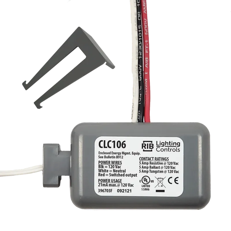 FUNCTIONAL CLC106 Enclosed Light Controller Relay 5 Amp SPST 120 Vac