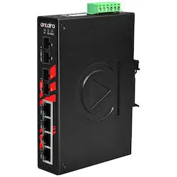 Antaira LNX-0602-M-T 6-Port Industrial Unmanaged Ethernet Switch with 2*100Fx Multi-mode