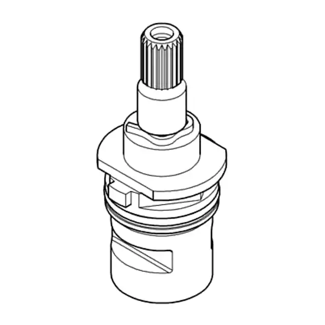 Grohe 48202000 Headpart 1/2, Ceramic, Right in GROHE CHROME