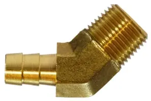 Midland 32109 1/4 X 1/4 Hose Barb X MIP BS 45 Elbow
