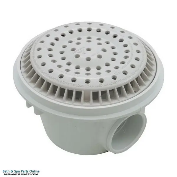 Waterway Plastics 640-2520V Main Drain Anti Vortex 8 Round White