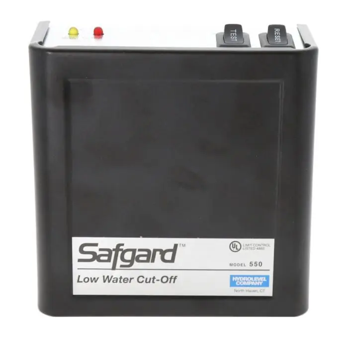 G3 CLEAN ENERGY MARKETING 45-550 Safgard 550 Series Low Water Cut-Off, With Manual Reset, For Commercial Water Boilers, 120V