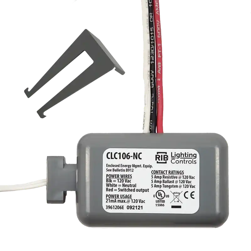 FUNCTIONAL CLC106-NC Enclosed Light Controller Relay 5 Amp SPST-N/C