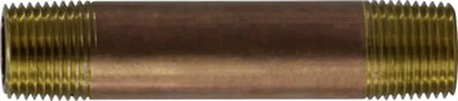Midland 38300-0655 3/8 X 5-1/2 Red Brass Nipple