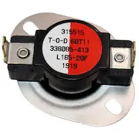 Tempstar 1191124 Limit Switch for Models F96VTN0601412A1, G96VTN0601412A1, N95ESN0601412A1, R95ESN0601412A1 and WFSX060A036A1