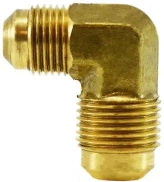 Midland 10419 1/2 X 3/8 Red Male Flare Elbow