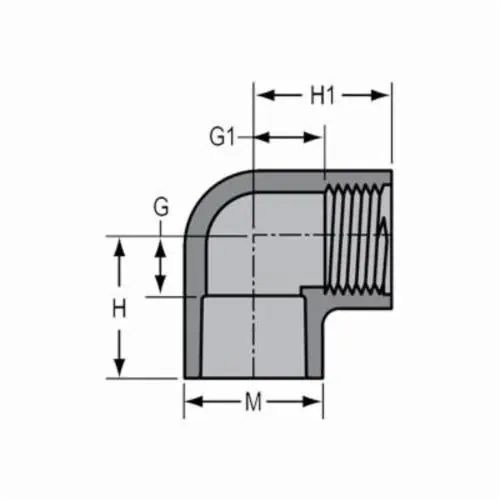 Spears 807-012C 1-1/4 CPVC 90 ELL SOCXFPT SCH80