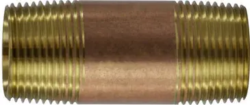 MIDLAND 38300-16 Close Red Brass Nipple
