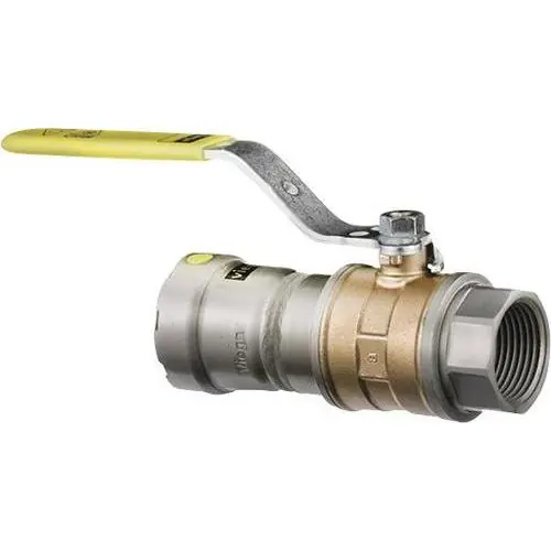 Viega 30640 1 x 1 MegaPressG x MegaPressG 125 PSI Bronze Locking Handle Ball Valve
