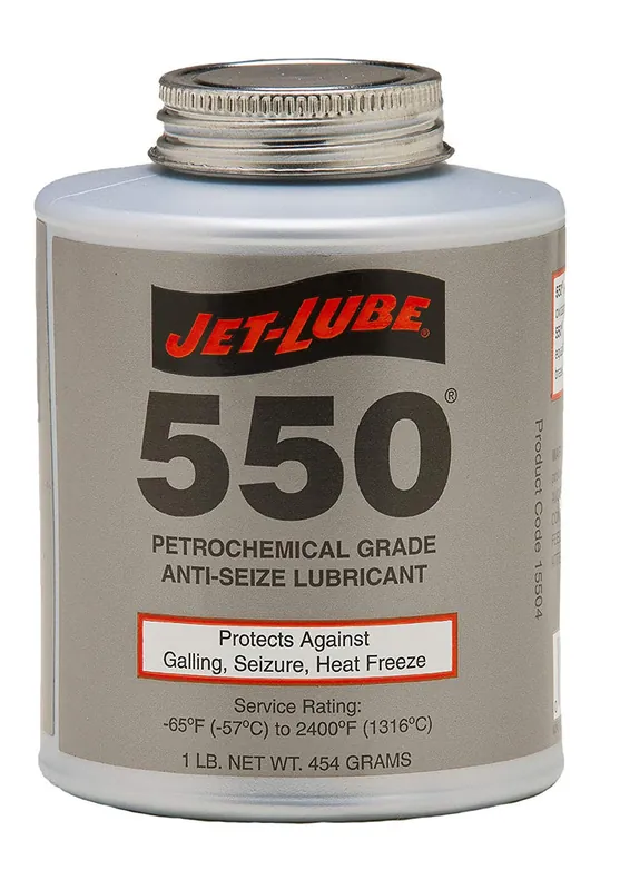 Jet-Lube 15555 Nonmetallic Anti-Seize & Thread Lubricant 1/4lb Brush Top