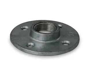 Everflow BMFL0100 Black Floor Flange With Holes