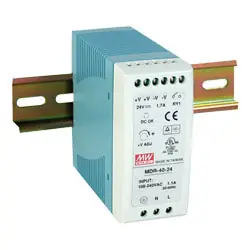 Contemporary MDR-40-24 24VDC 40W DIN Rail Power Supply