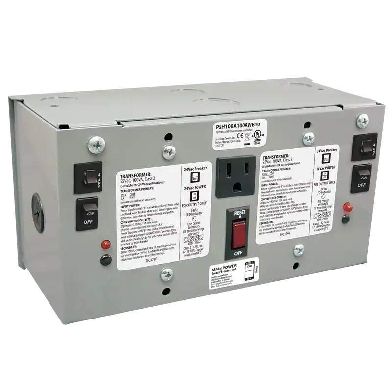 Functional PSH100A100AWB10 Enclosed Dual 100VA Power Supply