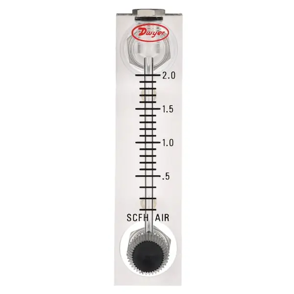 Dwyer VFA-23-SSV Flowmeter Range 0.6-5 LPM Air
