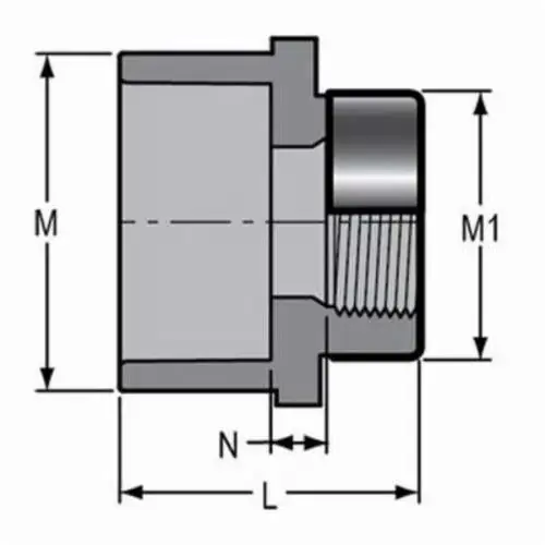 Spears 835-131CSR 1X3/4 CPVC Reducing Female Adapter SOCXSRFPT SCH80