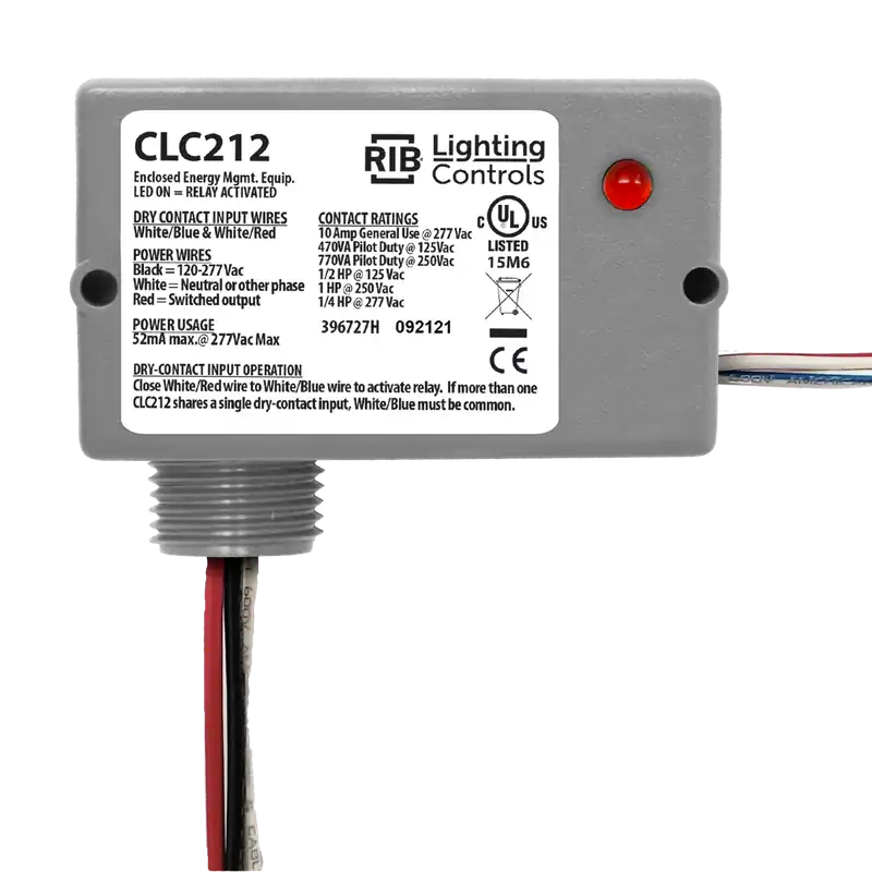 FUNCTIONAL CLC212 Enclosed Light Controller Relay 10 Amp SPST