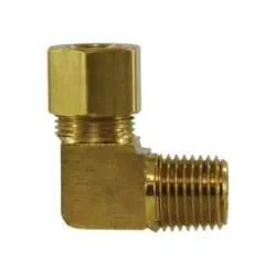 MIDLAND 18224B Brass Fittings Compression Male Elbow 1/4 x 1/8