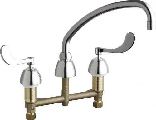 Chicago Faucets 201-A317ABCP Kitchen Sink Faucet W/O Spray